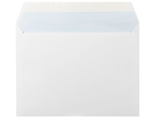 Sobre Liderpapel N.16 Blanco Folio Especial 260X360Mm Engomado Caja de 250 Unidades Solapa de Pico