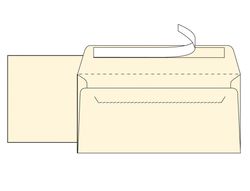 Sobre Liderpapel Verjurado Ahuesado 120 Gr Tira Silicona 110X220Mm Caja de 250 Unidades