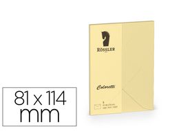 Sobre rossler coloretti c7 color marron arena 81x114 mm pack de 5 unidades