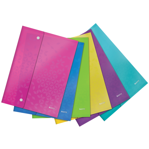 Sobres con cierre de clic WOW. PP. Copysafe. DIN A4, colores surtidos