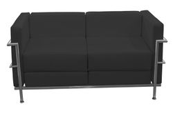 Sofá modelo Tarazona similpiel negro