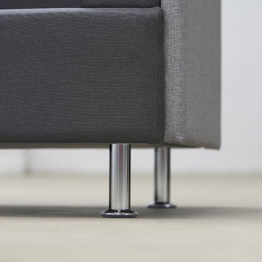 Sofá Soft Seating Doble + Mesa 200x129x68 cm Color Negro/Naranja