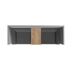 Sofá Soft Seating Doble + Mesa 200x129x68 cm Color Negro/Verde