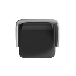 Sofá Soft Seating Individual Negro/Naranja 73x66x132 cm
