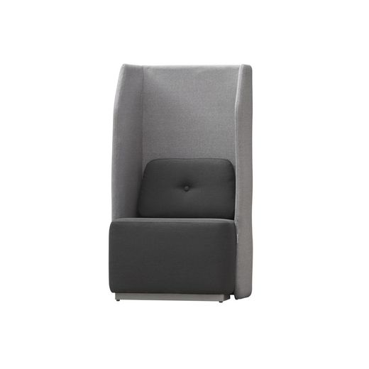Sofá Soft Seating Individual Negro/Verde 73x66x132 cm