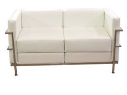 Sofá Tarazona similpiel blanco