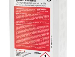 Solucion antiseptica clorhexidina desinclor 1% bote de 500 ml