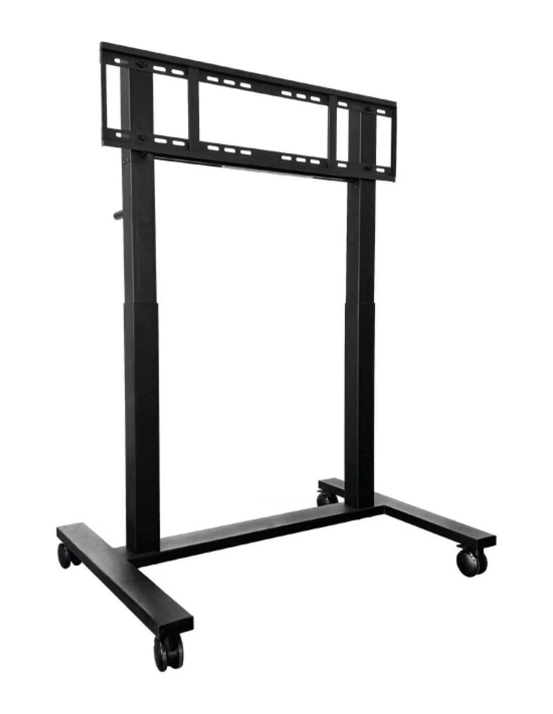 Soporte con ruedas con altura ajustable manual para pantalla