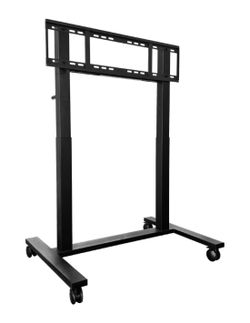 Soporte con ruedas con altura ajustable manual para pantalla