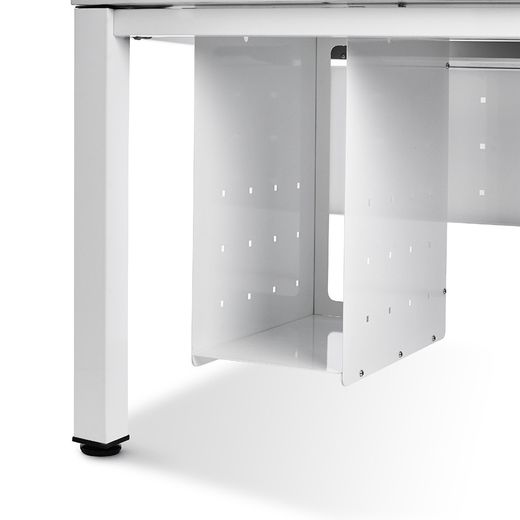 Soporte Cpu Para Mesas Work/Executive/Total/Blanca Gris Aluminio