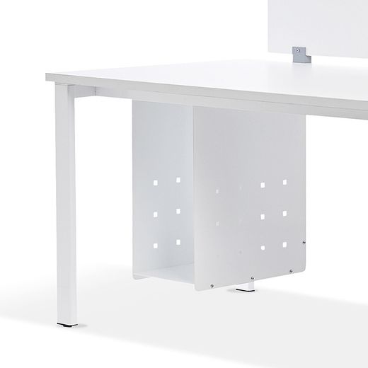 Soporte Cpu Para Mesas Work/Executive/Total/Blanca Gris Aluminio