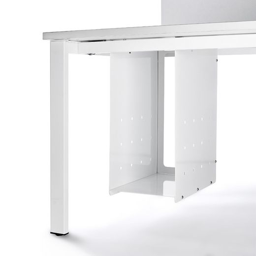 Soporte Cpu Para Mesas Work/Executive/Total/Blanca Gris Aluminio