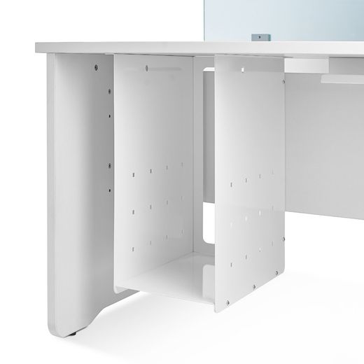 Soporte Cpu Para Mesas Work/Executive/Total/Blanca Gris Aluminio