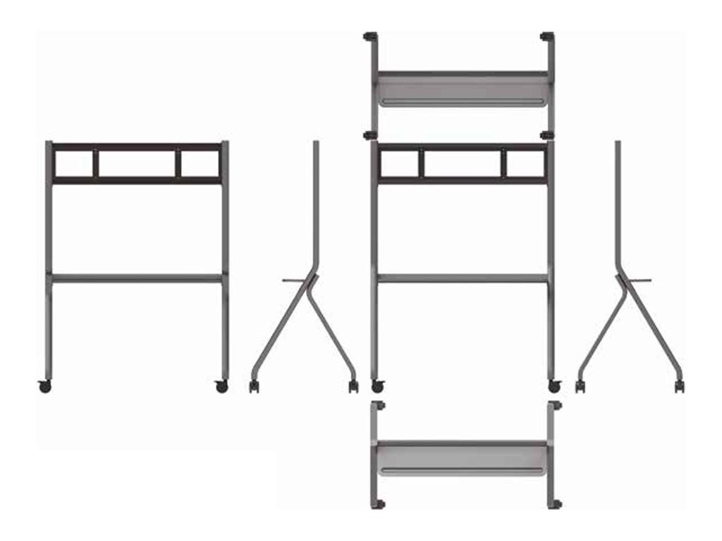 Soporte de suelo con ruedas para pantallas interactivas Synetech