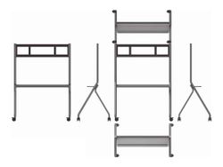 Soporte de suelo con ruedas para pantallas interactivas Synetech