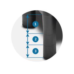 Soporte Kensington para monitor SmartFit® con cajón, negro