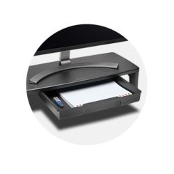 Soporte Kensington para monitor SmartFit® con cajón, negro