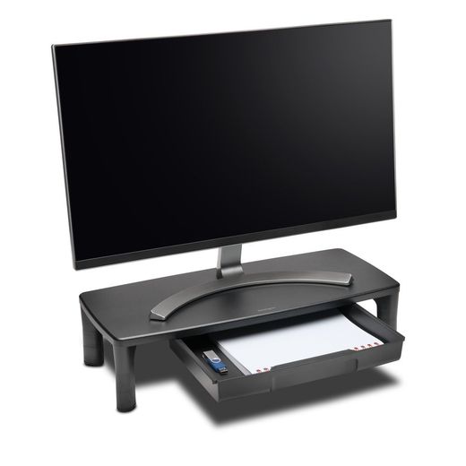 Soporte Kensington para monitor SmartFit® con cajón, negro