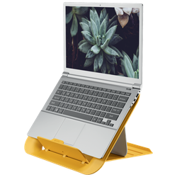 Soporte ordenador portátil ajustable Leitz Ergo Cosy, amarillo