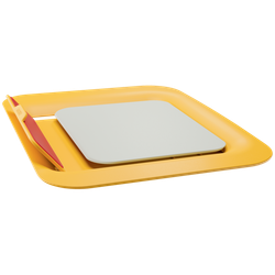 Soporte ordenador portátil ajustable Leitz Ergo Cosy, amarillo