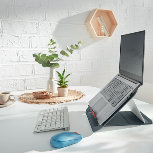 Soporte ordenador portátil ajustable Leitz Ergo Cosy, gris