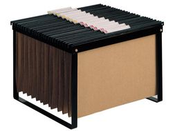 Soporte para Carpetas Colgante Q-Connect Negro Bastidor de Sobremesa para Carpetas Tamañotamaño Folio y Din A4