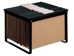 Soporte para Carpetas Colgante Q-Connect Negro Bastidor de Sobremesa para Carpetas Tamañotamaño Folio y Din A4