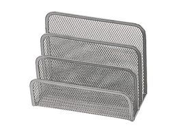 Soporte para Cartas Q-Connect Metalico Rejilla Gris 175X140X82 Mm