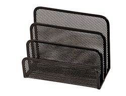 Soporte para Cartas Q-Connect -Metalico Rejilla Negro -175X140X82 Mm