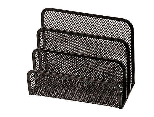 Soporte para Cartas Q-Connect -Metalico Rejilla Negro -175X140X82 Mm