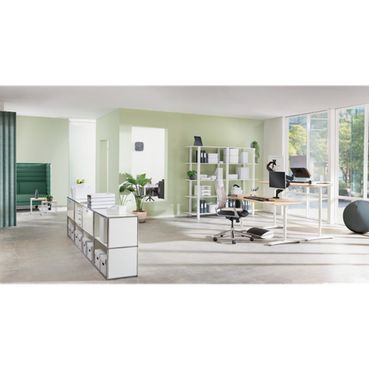 Soporte para monitor ajustable Leitz Ergo, gris oscuro