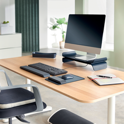 Soporte para monitor ajustable Leitz Ergo, gris oscuro