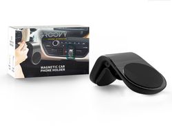 Soporte para movil groovy coche universal magnetico color gris oscuro