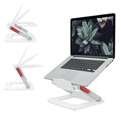 Soporte para portátil ajustable, blanco