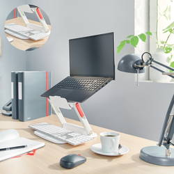 Soporte para portátil ajustable, blanco
