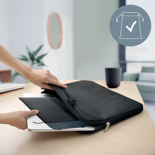 Soporte para portátil plano, de aluminio y ajustable Leitz Ergo
