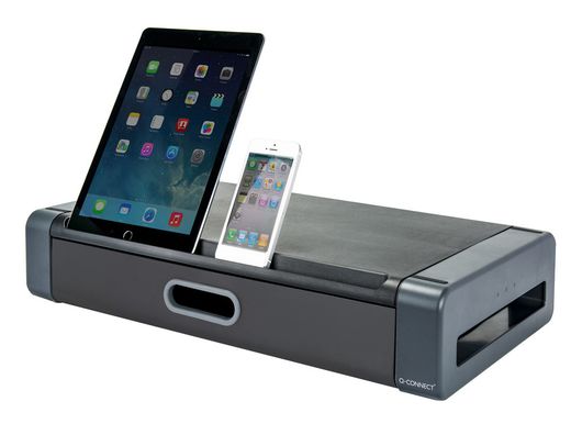 Soporte q-connect deluxe para monitor con cajon 48,6 x 27,6 x 9,6 cm