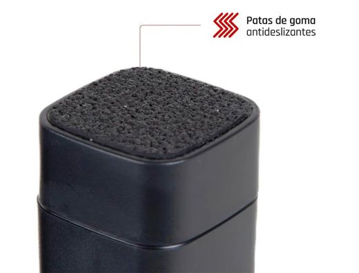 Soporte q-connect para monitor /impresora ajustable altura 10,3cm a 13,3cm con cajon color negro 434x336x133 mm
