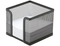 Soporte Taco de Papel Q-Connect Metalico Rejilla Negro 95X95X80 Mm