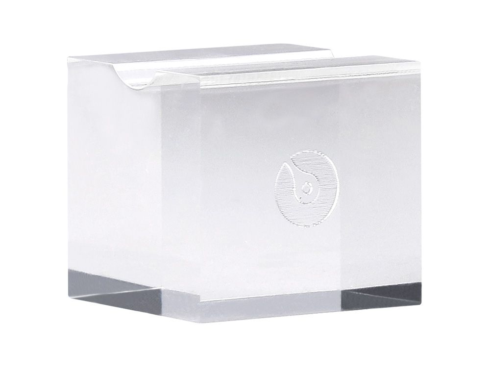 Soporte transparente metacrilato belius bloque 30x30x30 mm