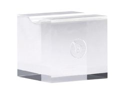 Soporte transparente metacrilato belius bloque 30x30x30 mm