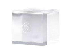 Soporte transparente metacrilato belius bloque 30x30x30 mm