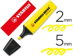 STABILO Boss Original Marcador fluorescente Amarillo Ref. 70/24