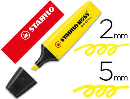 STABILO Boss Original Marcador fluorescente Amarillo Ref. 70/24