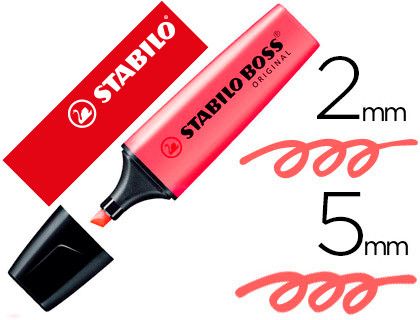 STABILO Boss Original Marcador fluorescente Rojo Ref. 70/40