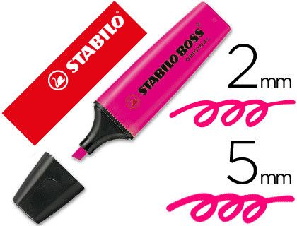 STABILO Boss Original Marcador fluorescente Rosa Ref. 70/56