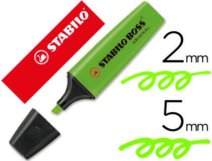 STABILO Boss Original Marcador fluorescente Verde Ref. 70/33