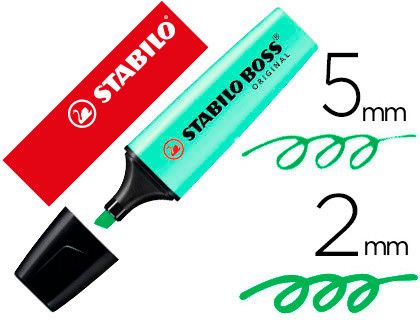 STABILO BOSS PASTEL Marcador fluorescente Boss verde pastel 70/116