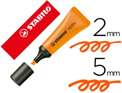 STABILO NEON Marcador fluorescente Naranja 72/54