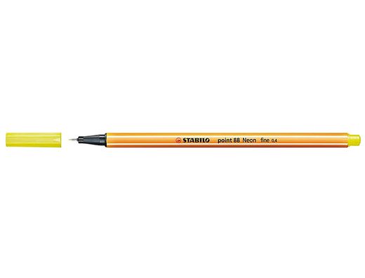 STABILO point 88 Punta fina trazo 0,4 mm. Amarillo fluorescente Ref. 88/024